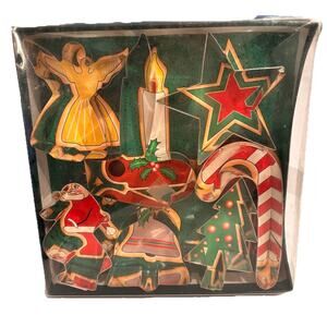 New Cookie Cutters Christmas, Fox Run Craftsmen, Made in The USA, 7 Cutters